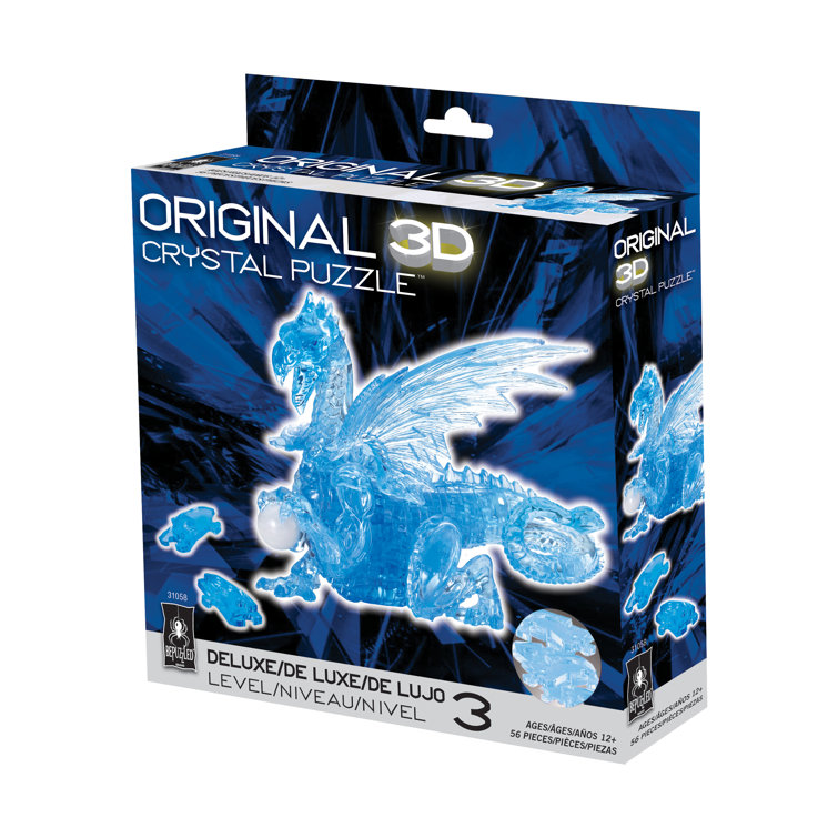 BePuzzled 3D Crystal Puzzle Dragon Wayfair